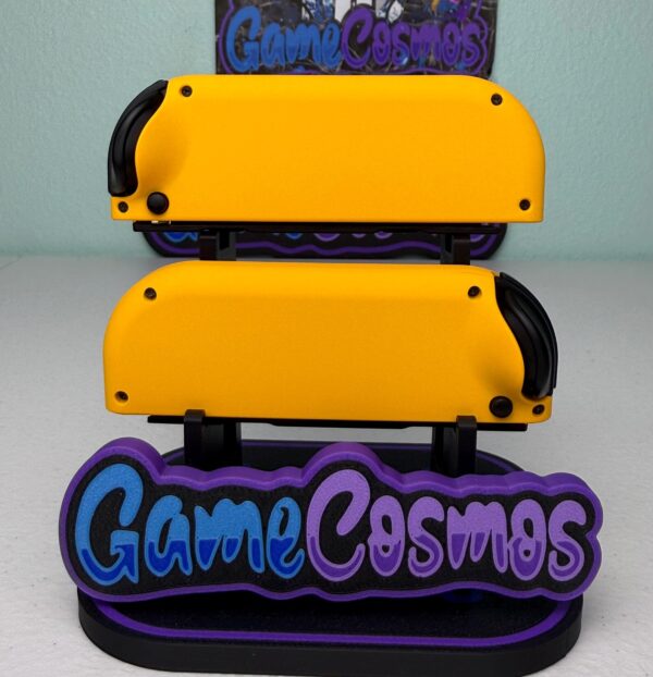 Soft Touch Caution Yellow - Black Accent - Custom Joycons for the Nintend Switch - Image 3