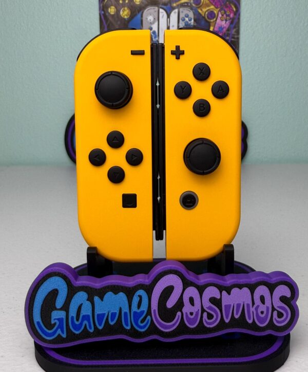 Soft Touch Caution Yellow - Black Accent - Custom Joycons for the Nintend Switch - Image 2