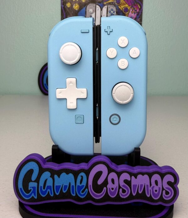 Soft Touch Heaven Blue - White DPAD - Custom Joycons for the Nintend Switch - Image 2