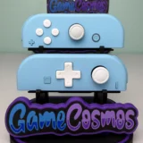 Soft Touch Heaven Blue - White DPAD - Custom Joycons for the Nintend Switch