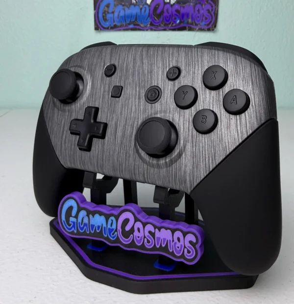 Brushed Silver  - Black Accents - Wireless Pro Controller for The Switch Or PC - Image 2