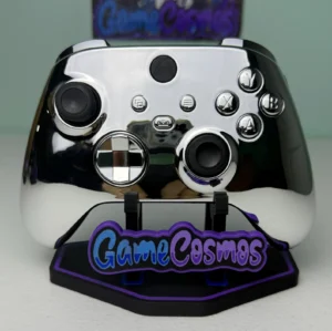 Chrome Silver - Black Accents - Custom Wireless Controller for Xbox Or PC