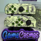 Big Money 100 dollar - Green Accents - Custom Joycons for the Nintend Switch