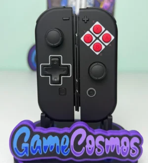 Retro NES Inspired - Black Accents - Custom Joycons for the Nintend Switch