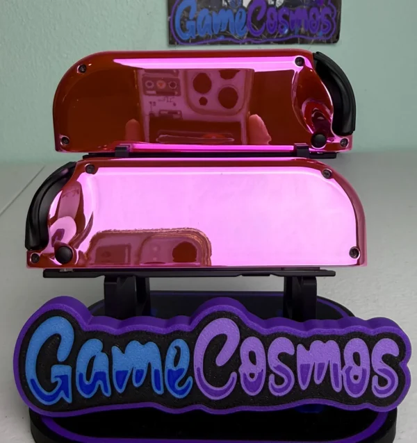 Pink Chrome - Glossy finish - Custom Joycons for the Nintend Switch - Image 3