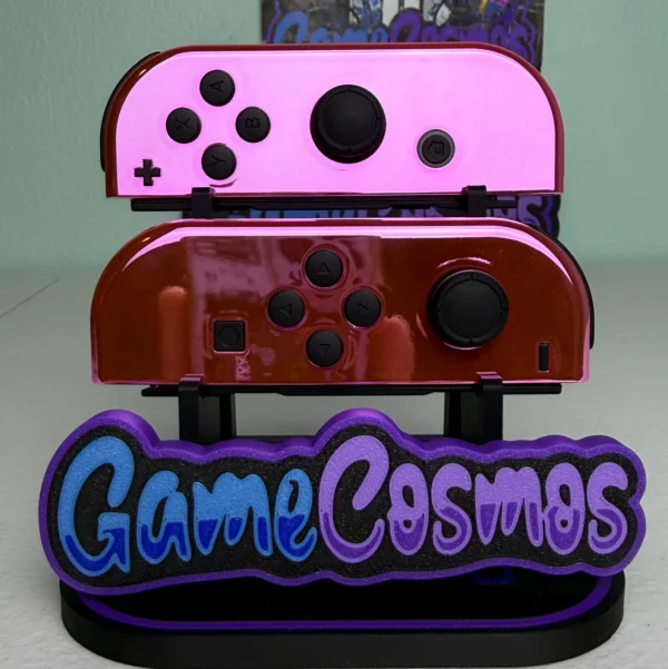 Pink Chrome - Glossy finish - Custom Joycons for the Nintend Switch
