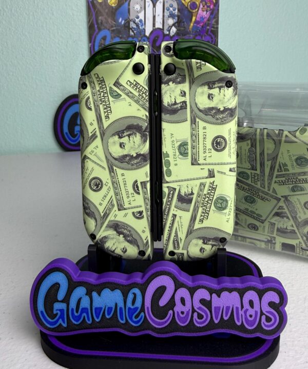 Big Money 100 dollar - Green Accents - Custom Joycons for the Nintend Switch - Image 3