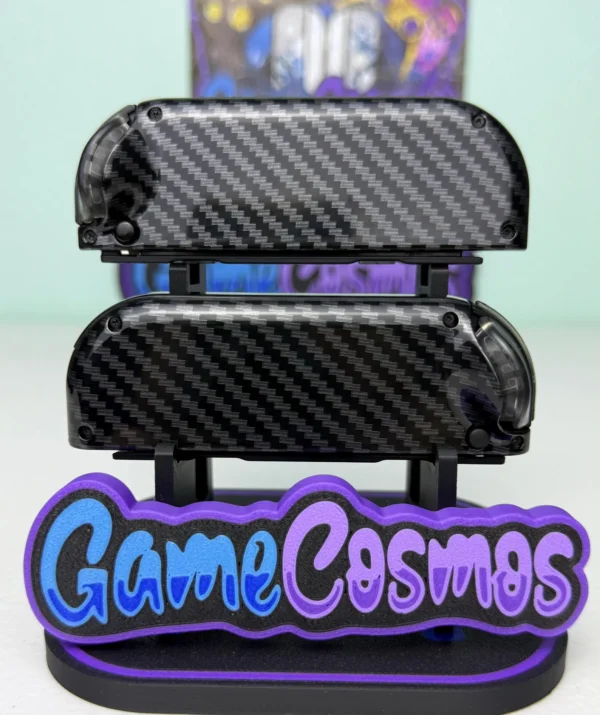 Carbon Fiber Style W/ Glossy Finish - Custom Nintendo Switch Joycons - Image 3