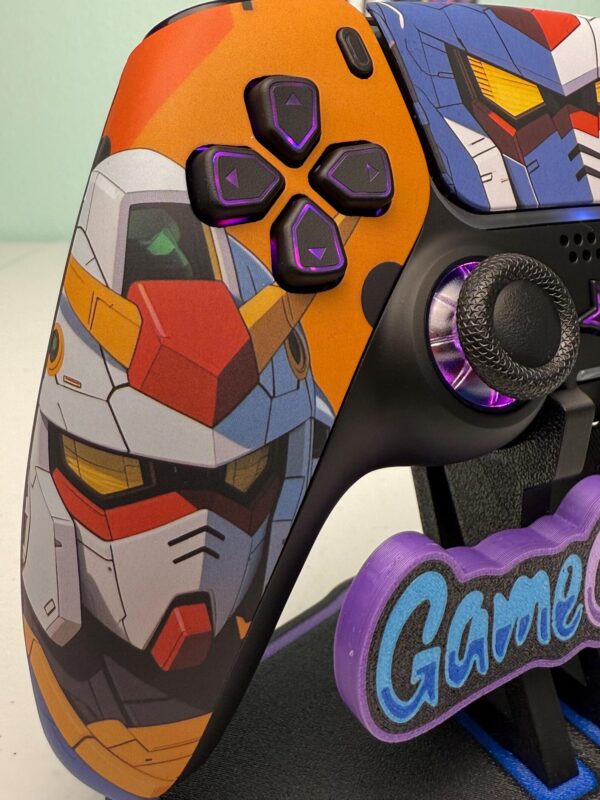Gundam Anime Manga Mech - RGB LED - Custom Wireless Controller for PS5 Or PC - Image 3