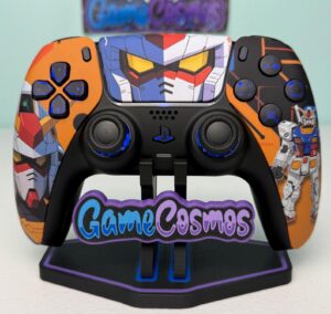 Gundam Anime Manga Mech - RGB LED - Custom Wireless Controller for PS5 Or PC