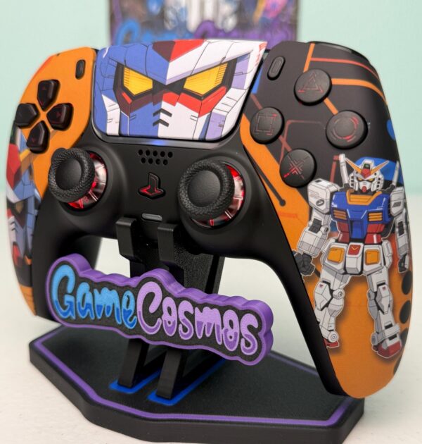 Gundam Anime Manga Mech - RGB LED - Custom Wireless Controller for PS5 Or PC - Image 4