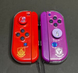 Anime Video RPG Game  - Fully Loaded - Scarlet Violet - RGB LED  - Custom Joycons for the Nintend Switch