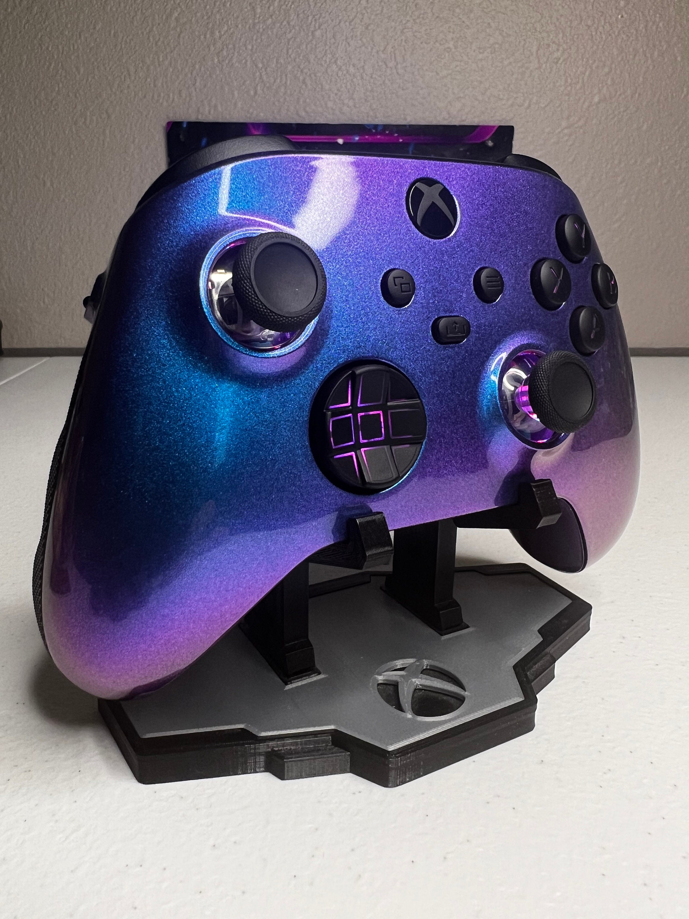 Two-Tone Chameleon Blue - RGB LED - Custom Wireless Controller for Xbox Or PC - Image 2