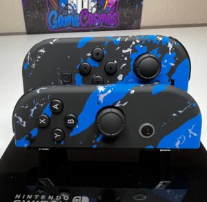 Last One - NO RESTOCK - Blue Camo - Custom joycon for the Nintend Switch