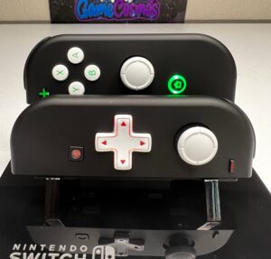 Soft Touch Black & White - RGB LED - Custom Joycons for the Nintend Switch