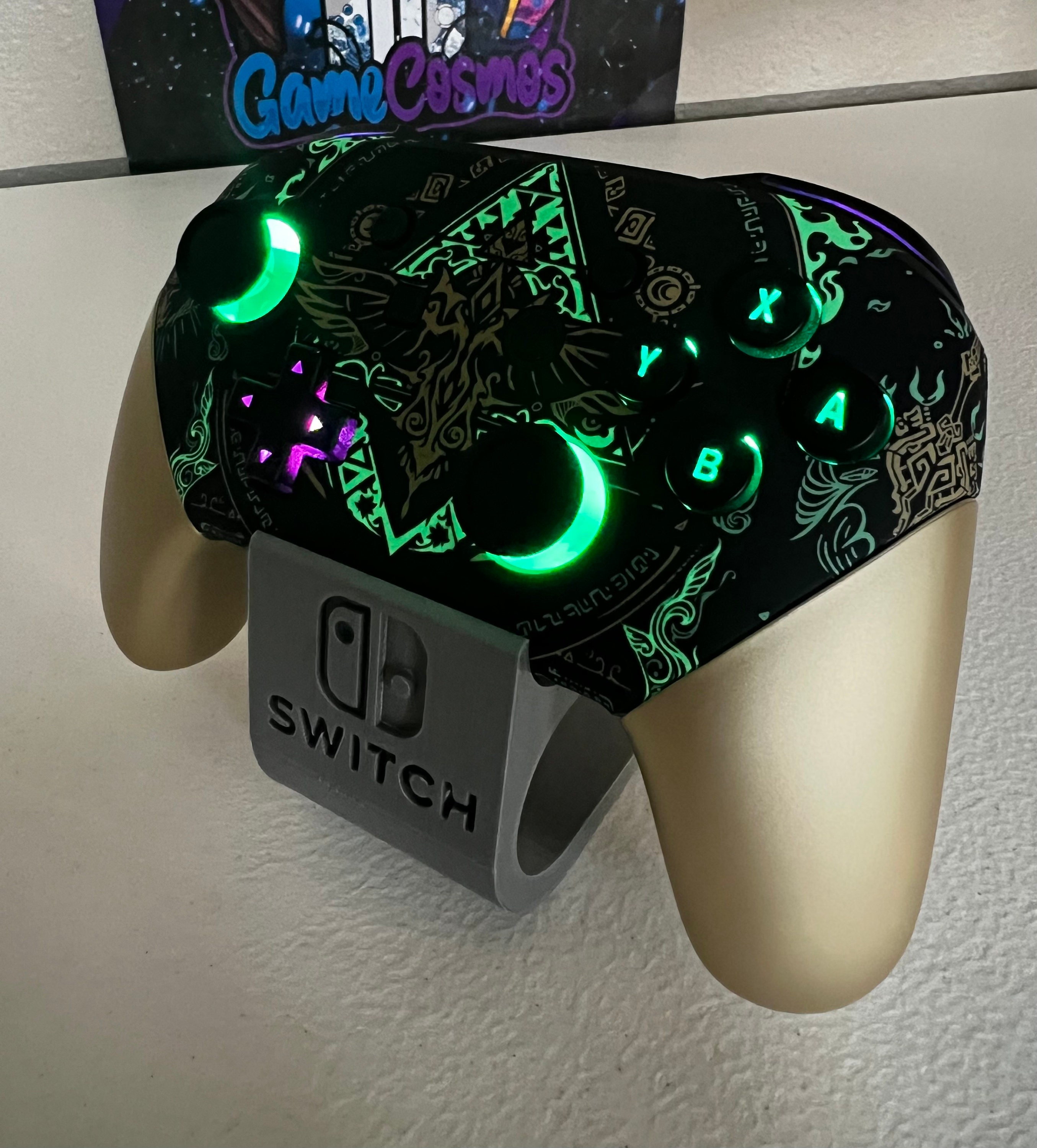 Zelda TOTK - RGB LeD - Glow in the Dark - Custom Pro Controller for The Switch or PC - Image 4
