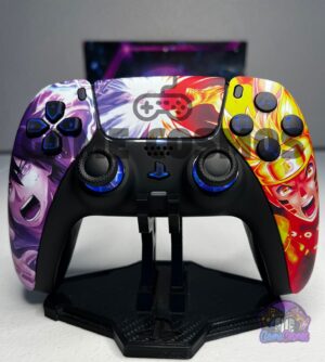 Anime Manga Ninja Rivals  -RGB LED - Custom Wireless Controller for PS5 Or PC