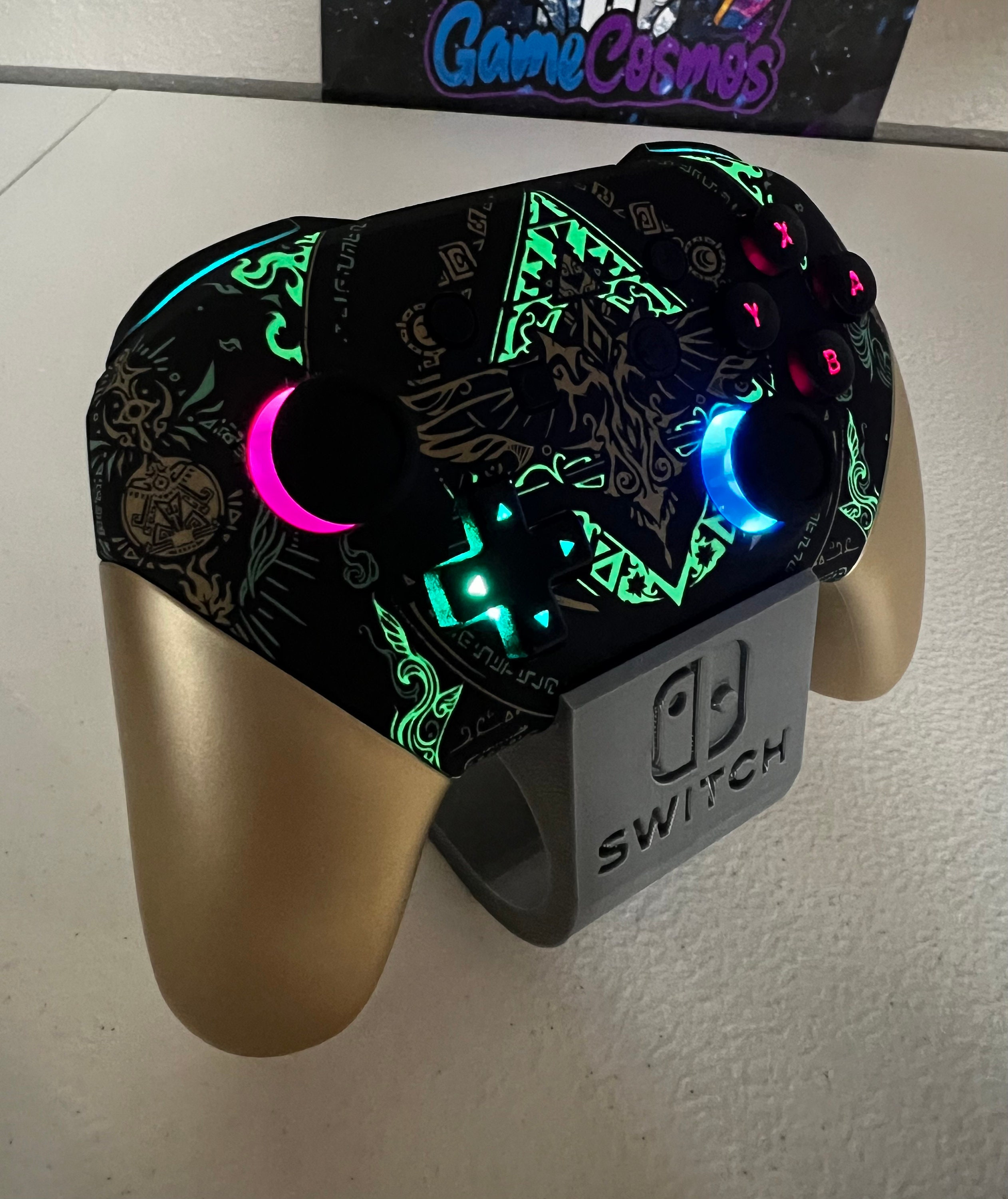Zelda TOTK - RGB LeD - Glow in the Dark - Custom Pro Controller for The Switch or PC - Image 3