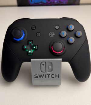 Soft Touch Black - RGB LED - Gated Sticks - Custom Pro Controller for The Switch Or PC