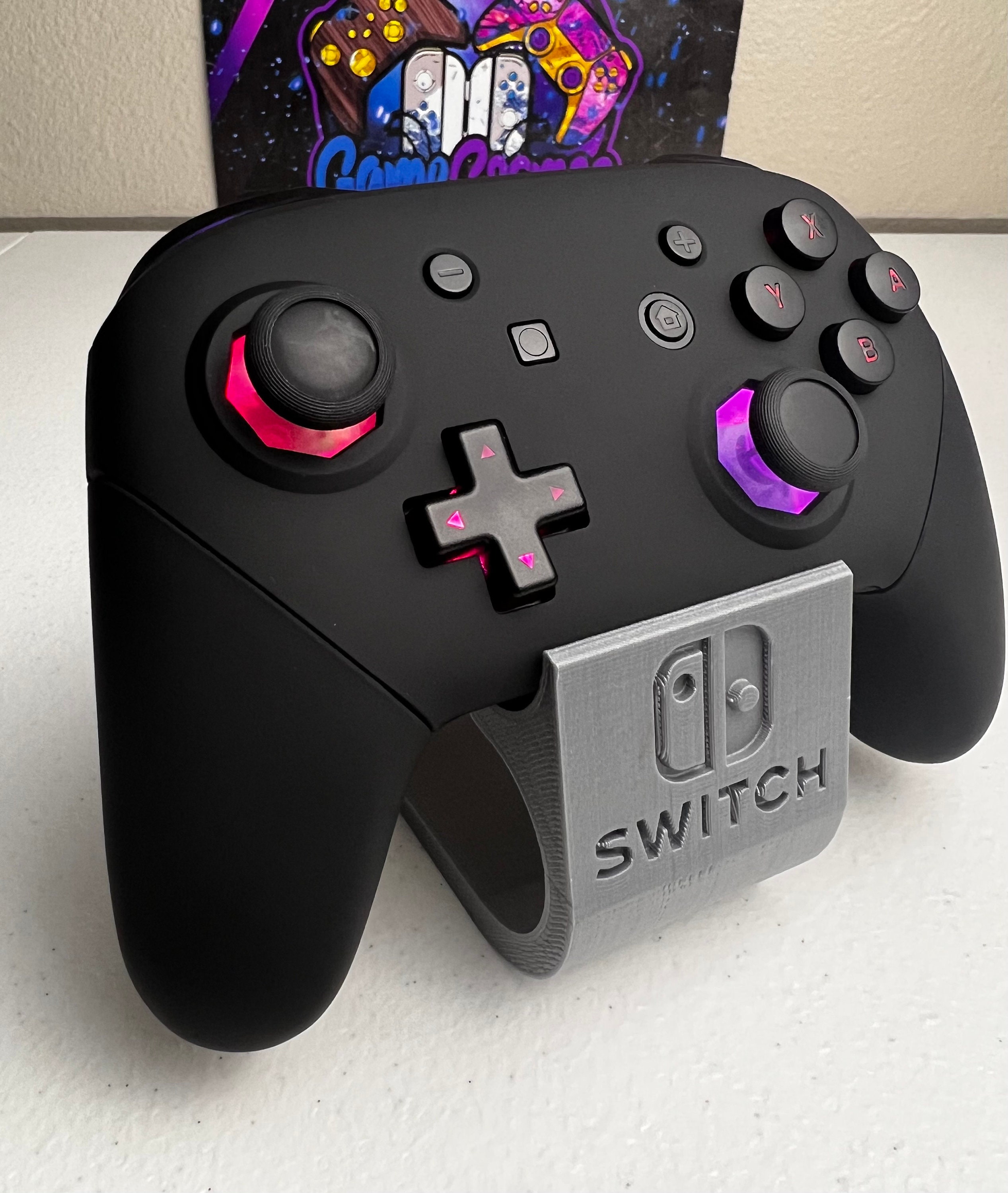 Soft Touch Black - RGB LED - Gated Sticks - Custom Pro Controller for The Switch Or PC - Image 3