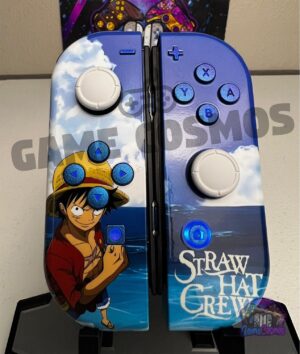 Anime Manga - Chameleon Blue - RGB LED - Custom Joycons for the Nintend Switch