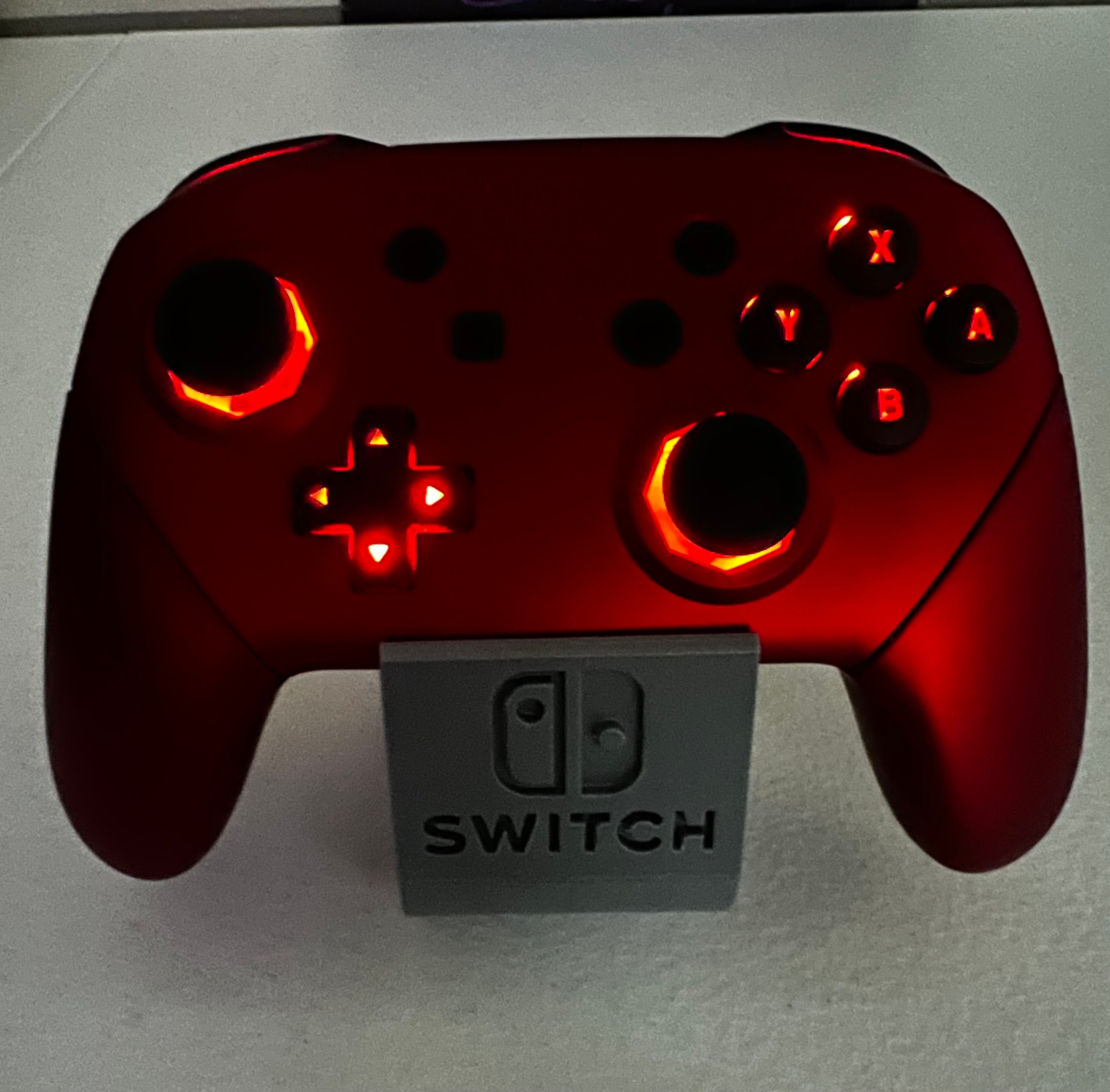 Soft Touch Scarlet Red - RGB LED - Gated Sticks - Custom Pro Controller for The Switch Or PC - Image 2