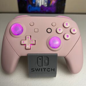 Soft Touch Sakura Pink  - RGB LED - Custom Wireless Pro Controller for The Switch Or PC