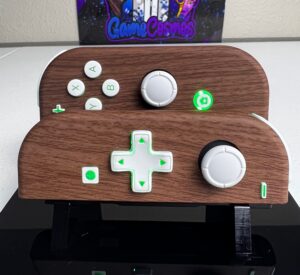 Soft Touch Woodgrain - RGB LED - Custom Joycons for the Nintend Switch