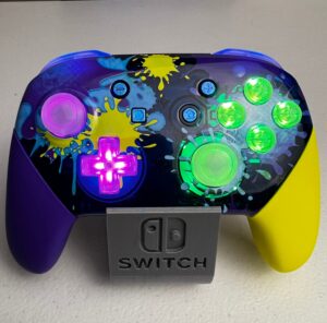 Glossy Splatter - RGB LED - Wireless Pro Controller for The Switch Or PC