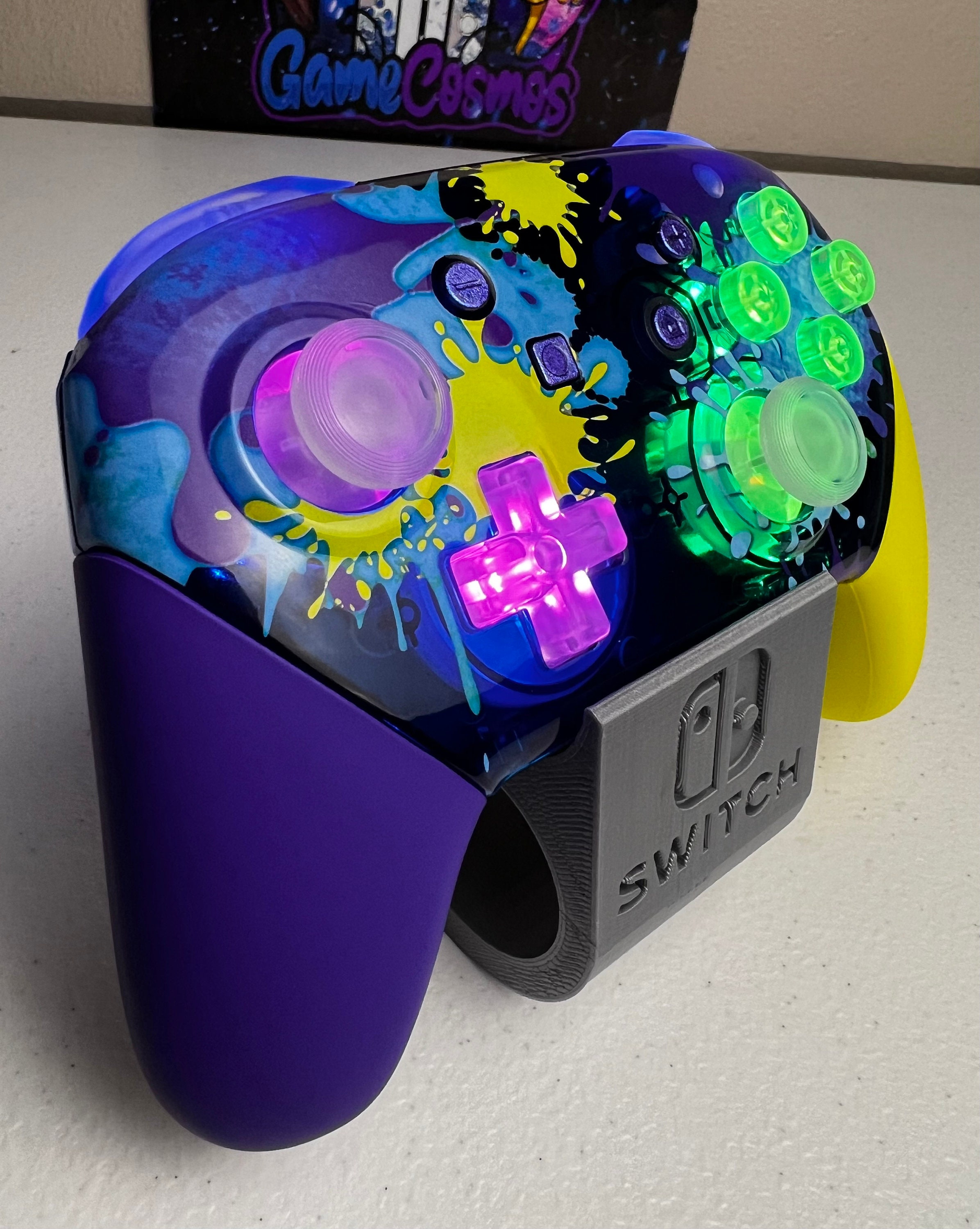 Glossy Splatter - RGB LED - Wireless Pro Controller for The Switch Or PC - Image 3
