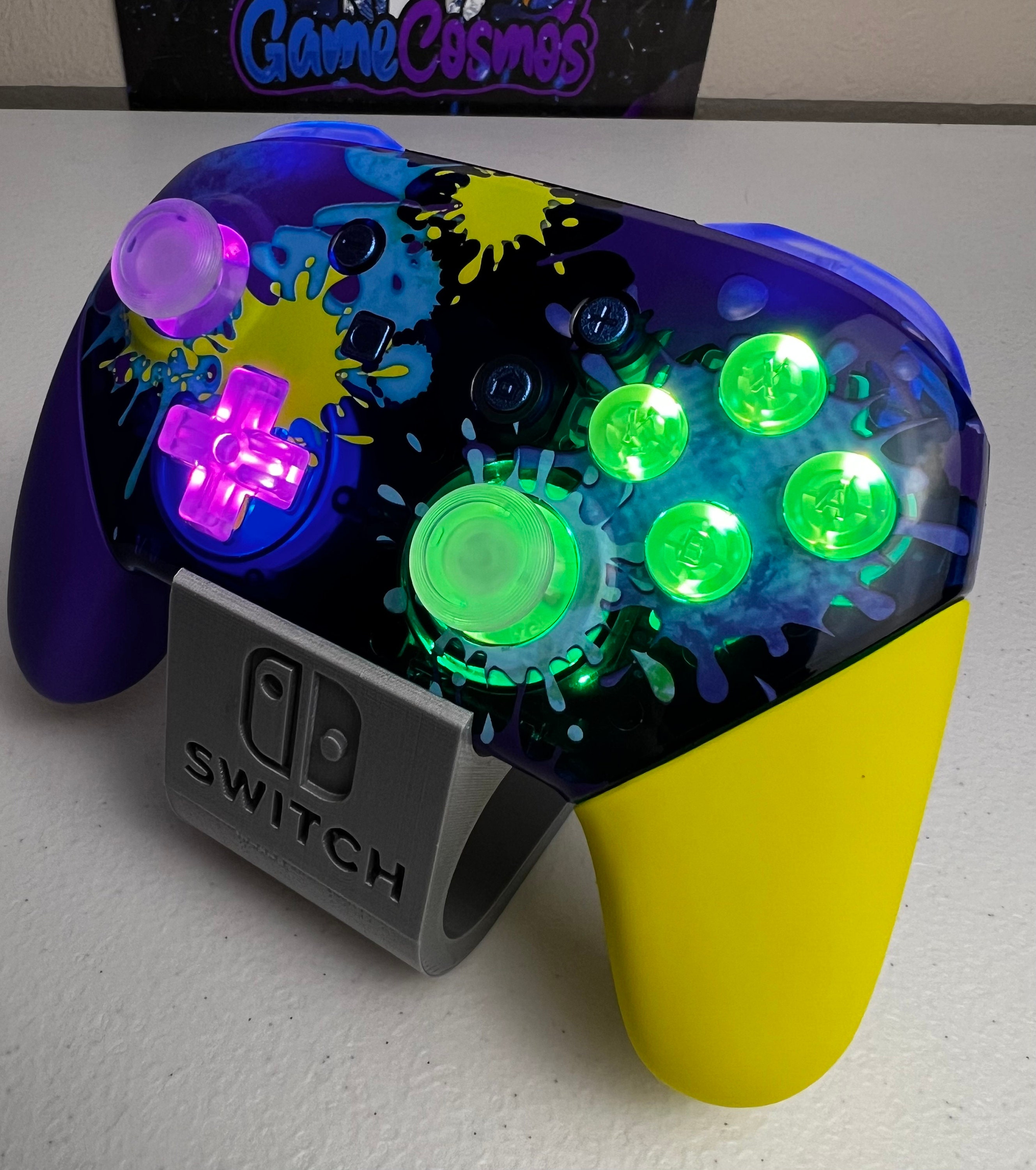 Glossy Splatter - RGB LED - Wireless Pro Controller for The Switch Or PC - Image 4