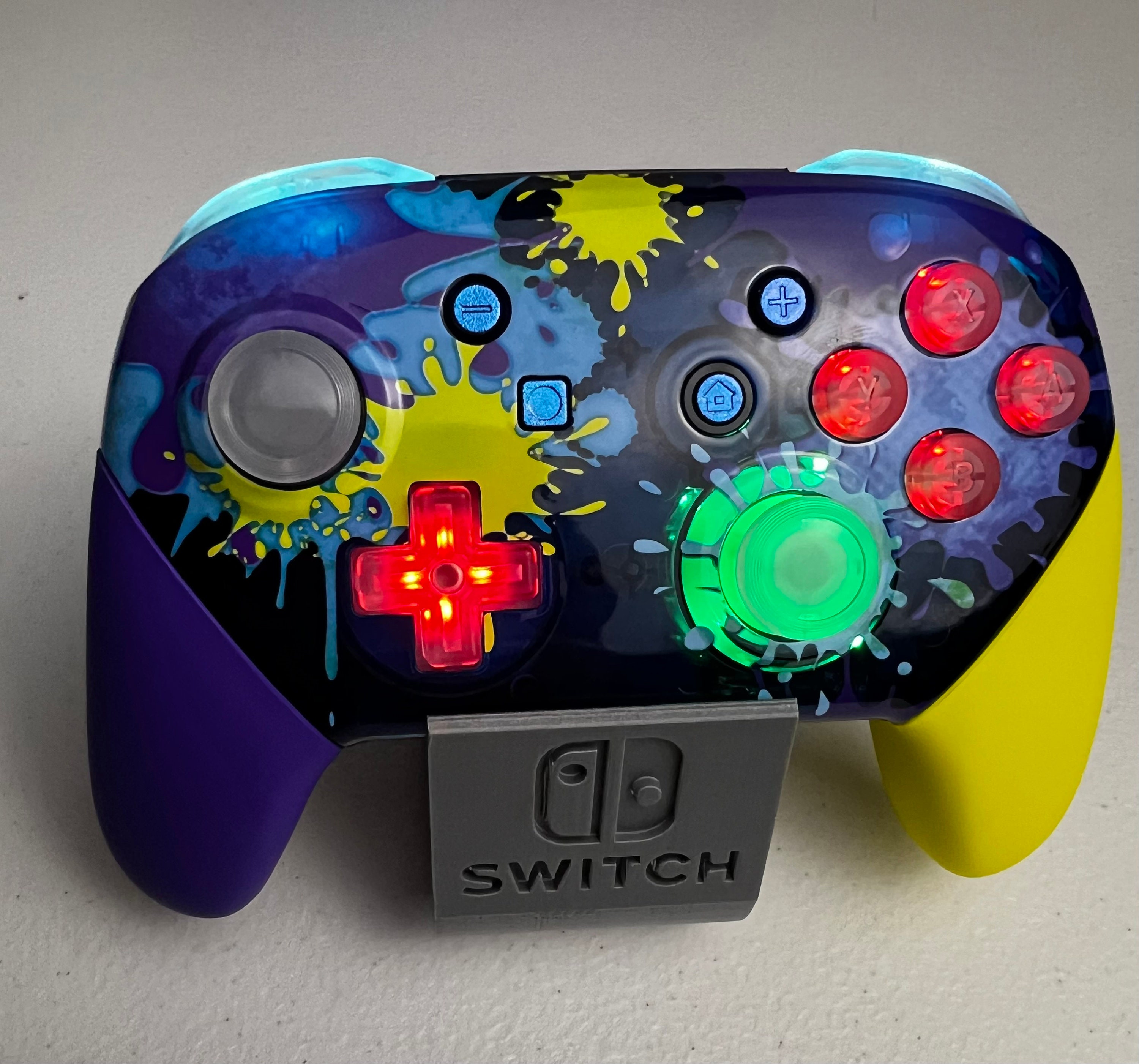 Glossy Splatter - RGB LED - Wireless Pro Controller for The Switch Or PC - Image 7