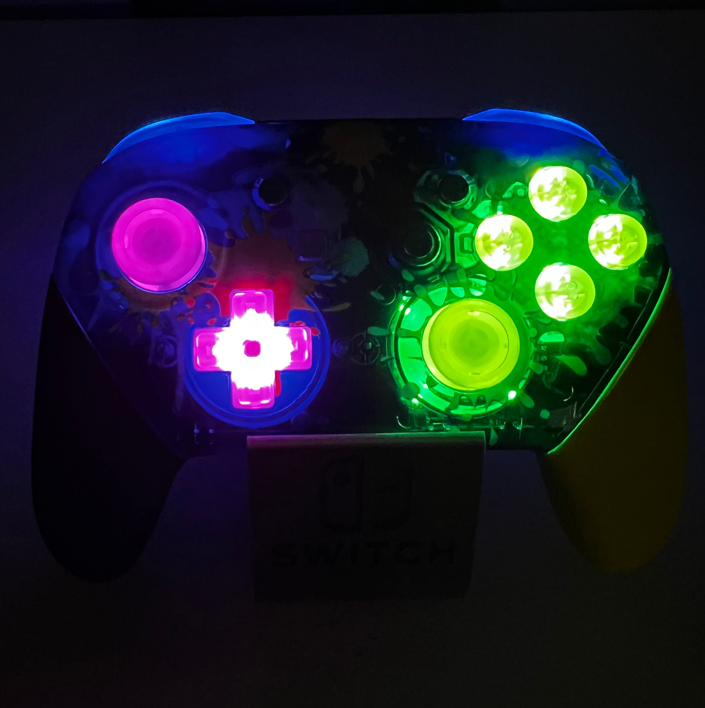 Glossy Splatter - RGB LED - Wireless Pro Controller for The Switch Or PC - Image 2