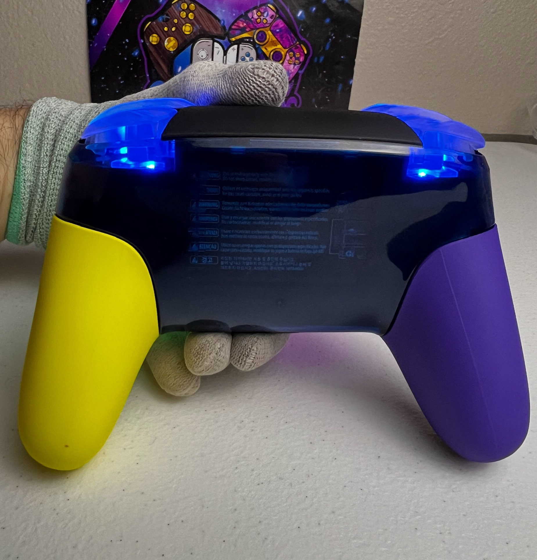 Glossy Splatter - RGB LED - Wireless Pro Controller for The Switch Or PC - Image 6