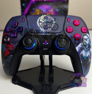 Comic Spider Super Hero Team - RGB LED - Custom Wireless Controller For PS5 Or PC