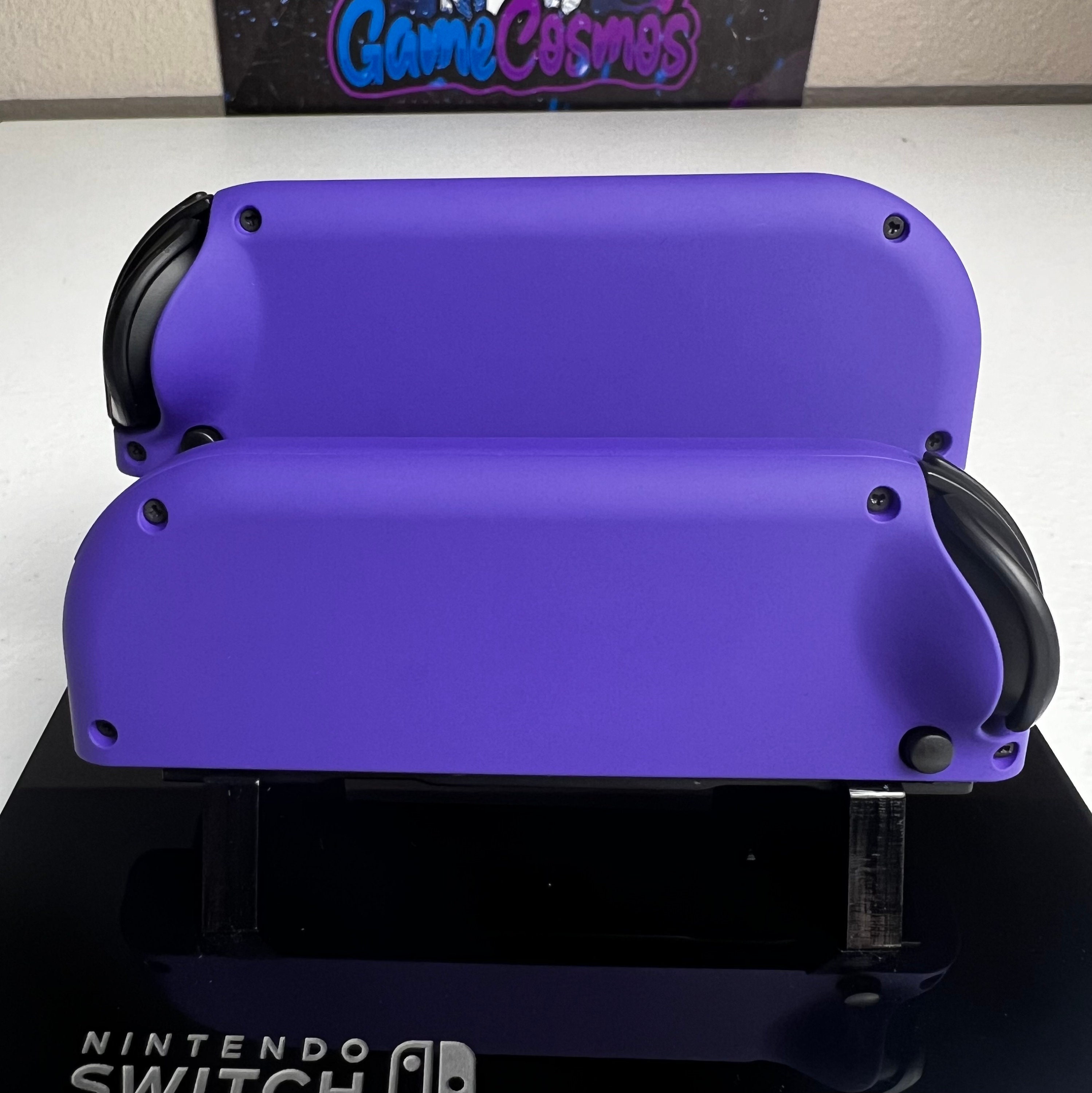 Soft Touch Deep Purple - DPAD Colored ABXY - Custom Joycons for the Nintend Switch - Image 4