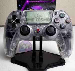 Custom Retro PS Theme - Original Clear - Custom Wireless Controller for PS5 Or PC