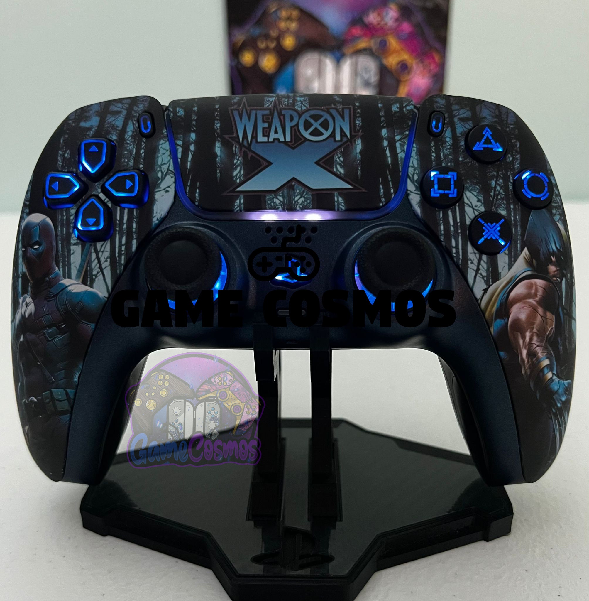 Comic Book Mutant Team - RGB LED - Custom Wireless Controller For PS5 Or PC - Image 2