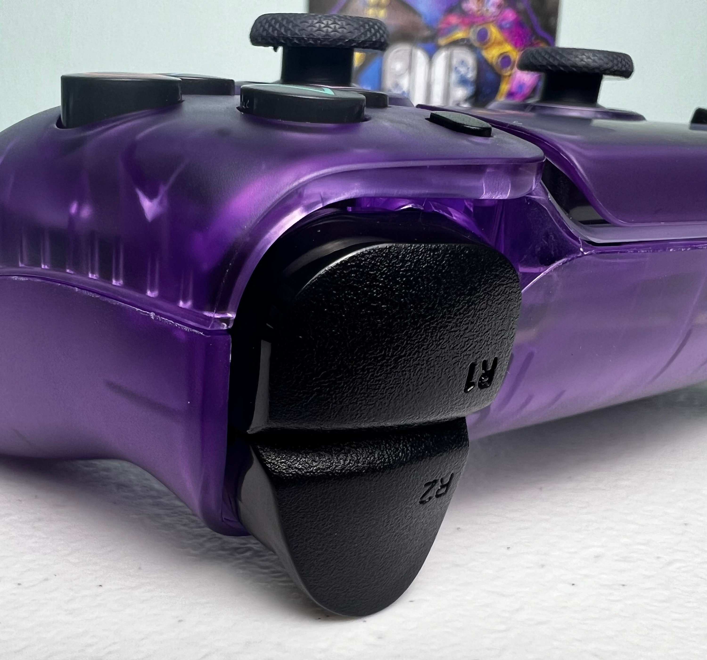 Custom Retro PS2 Theme - Atomic Purple - Custom Wireless Controller for PS5 Or PC - Image 5