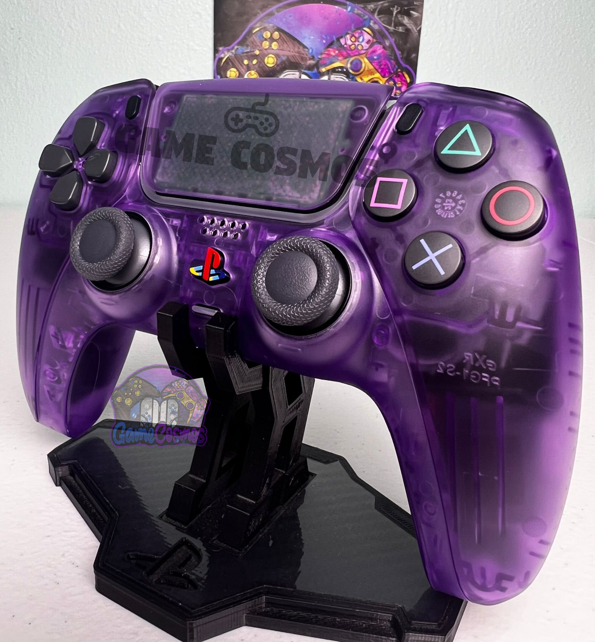 Custom Retro PS2 Theme - Atomic Purple - Custom Wireless Controller for PS5 Or PC - Image 2