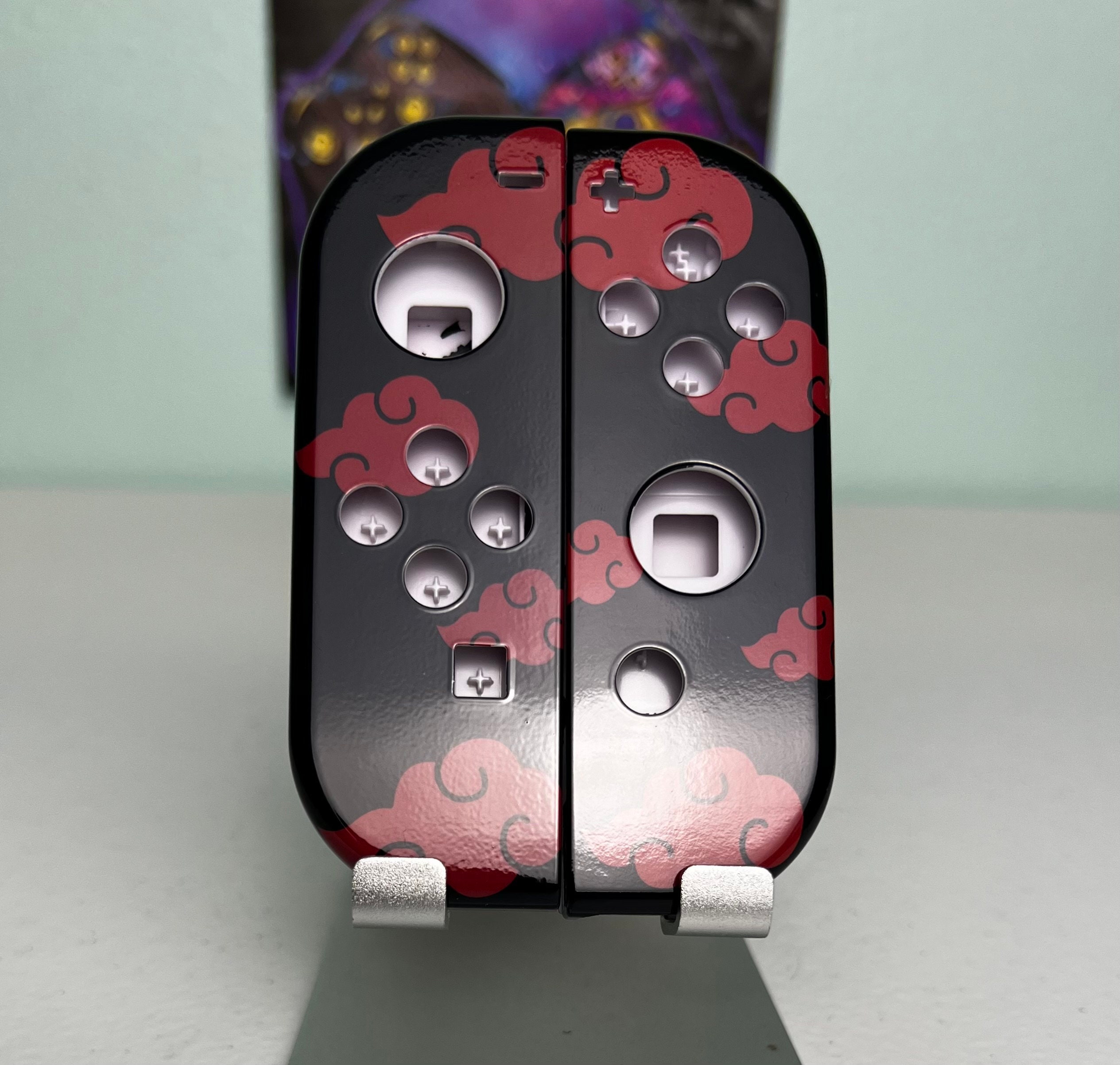 Red Clouds - Anime Manga - RGB LED - Custom Joycons for the Nintend Switch - Image 7