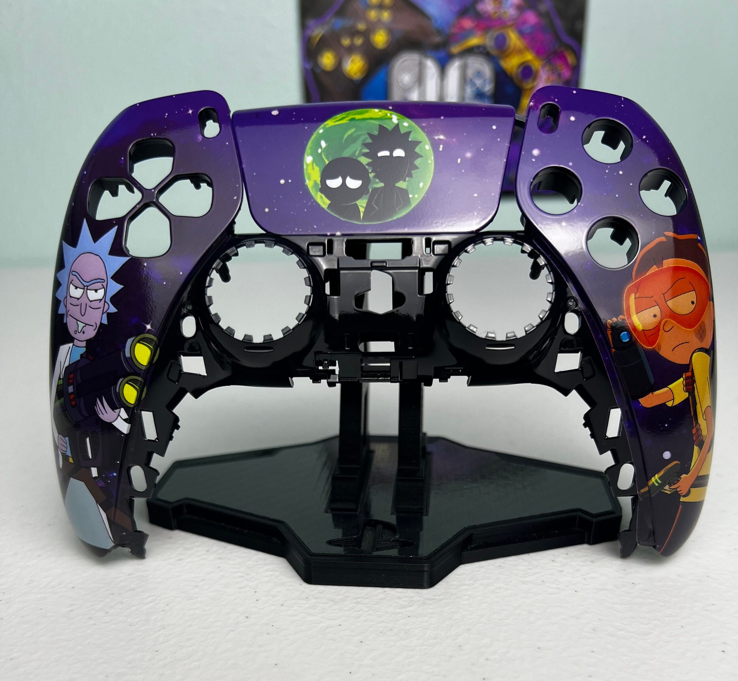 Space Dudes - Atomic Purple Galaxy - RGB LED - Custom Wireless Controller for PS5 Or PC - Image 8