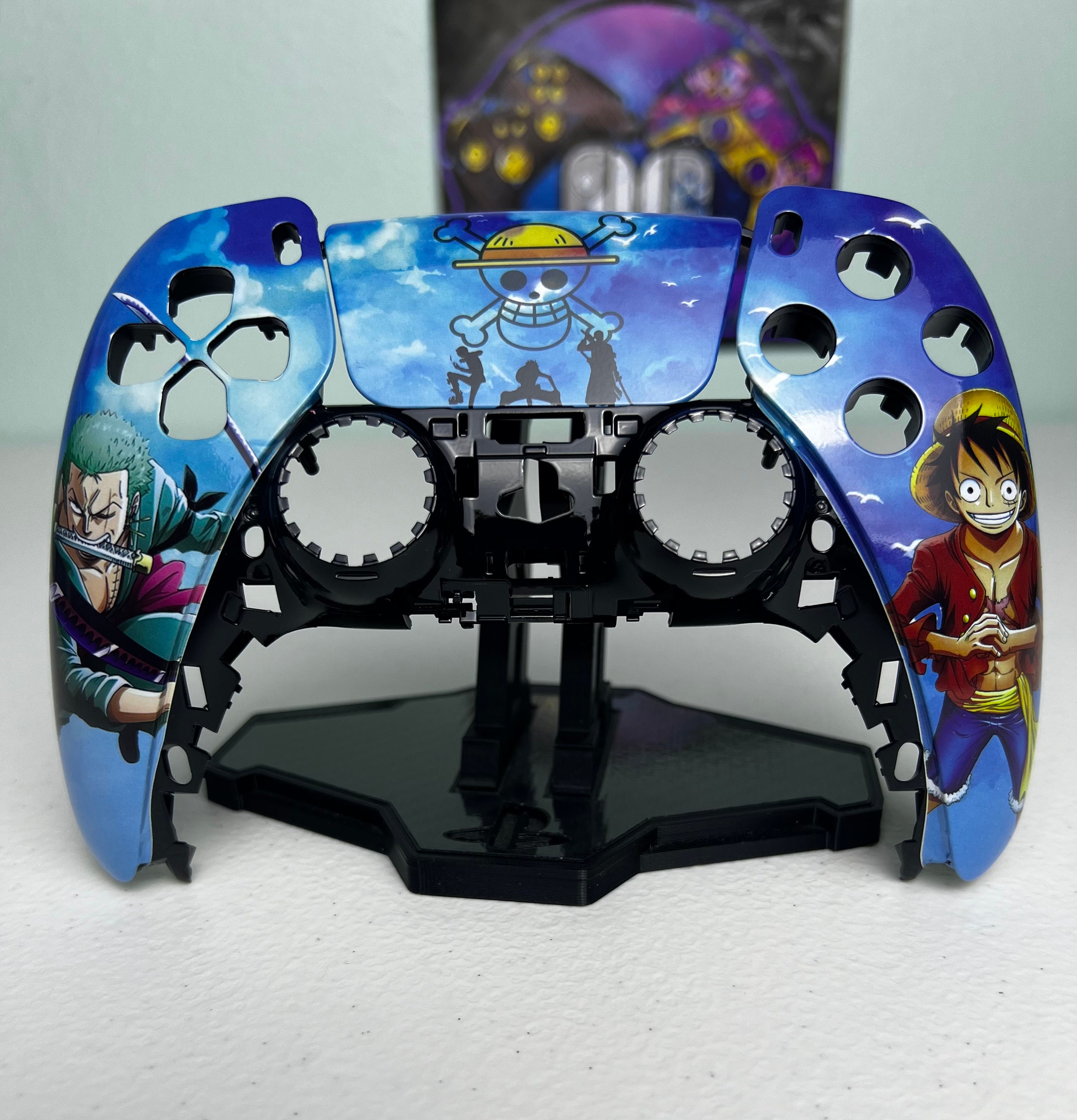 Anime Manga Pirates - Chameleon Blue - RGB LED - Custom Wireless Controller for PS5 Or PC - Image 9