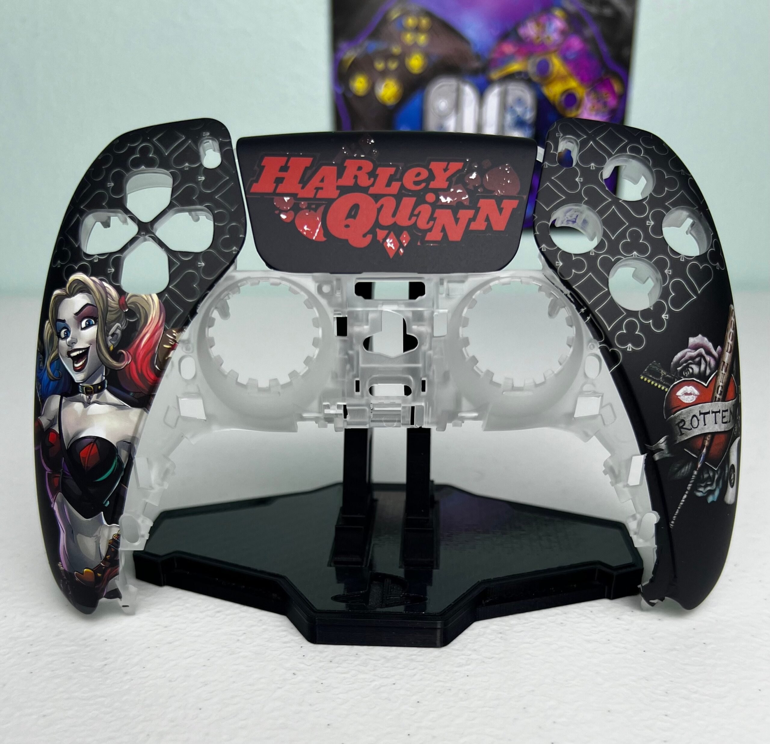 Comic Book Villainess - RGB LED - Custom Wireless Controller for PS5 Or PC - Image 10