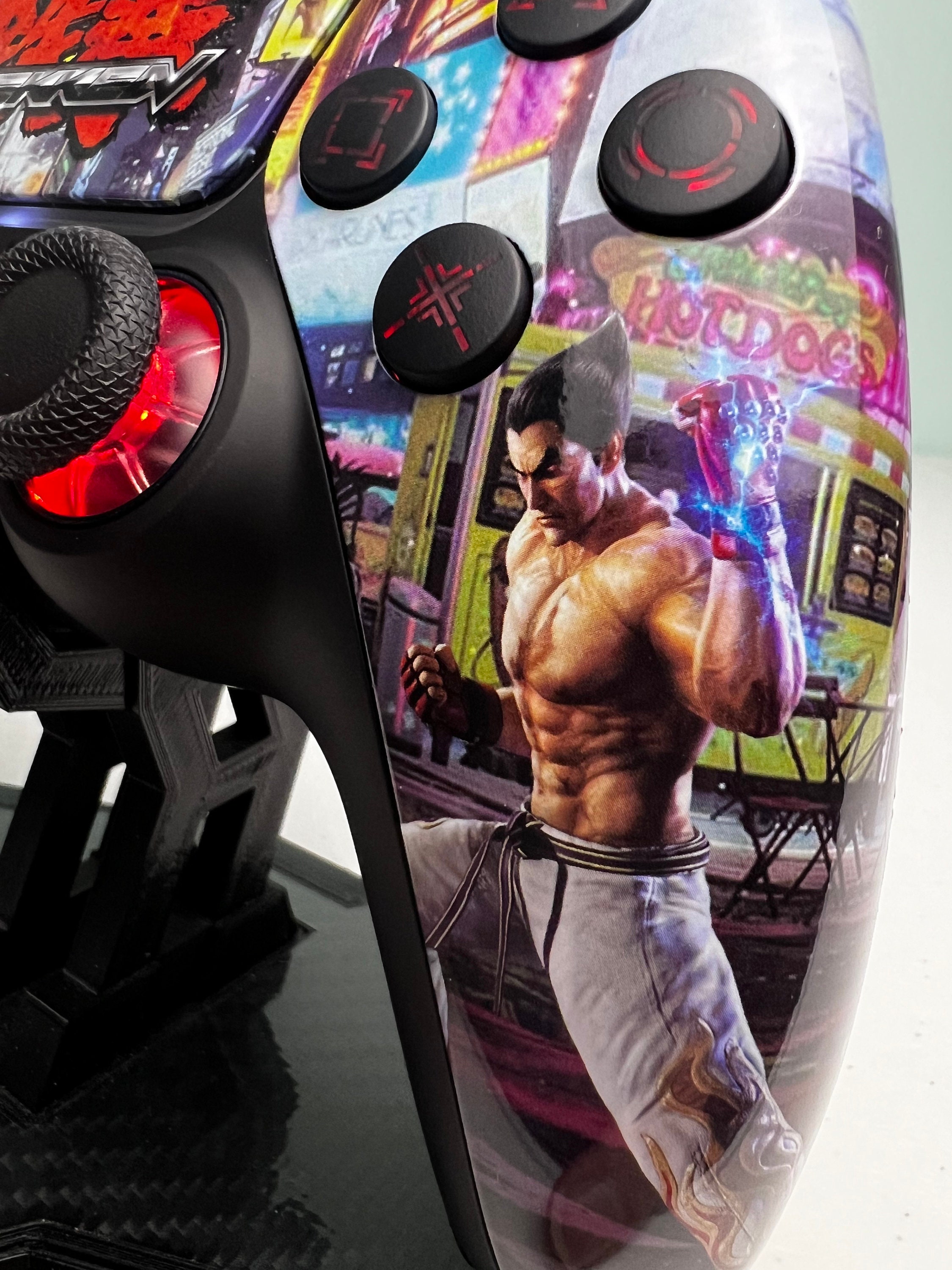 Classic Arcade Fighter - Iron Fist - RGB LED - Custom Wireless Controller for PS5 Or PC - Image 4