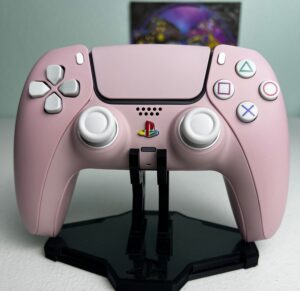 Custom Retro PS Theme - Pastel Pink - Custom Wireless Controller for PS5 Or PC