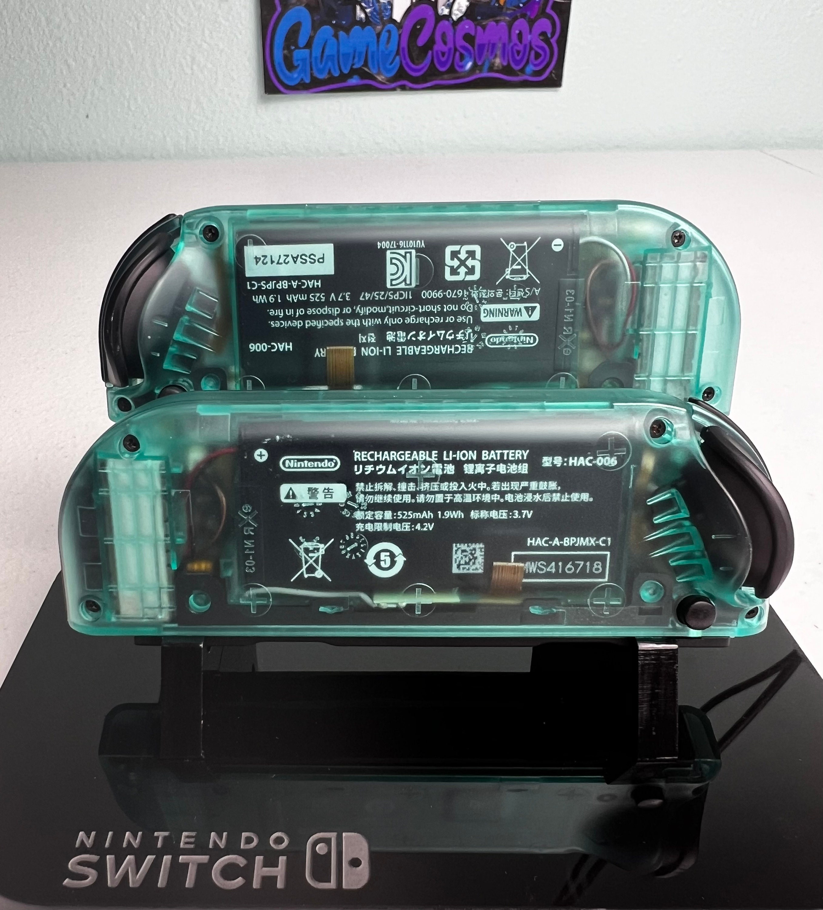 Clear Emerald Green - DPAD W Colorful ABXY - Custom Joycons for Nintend Switch - Image 5