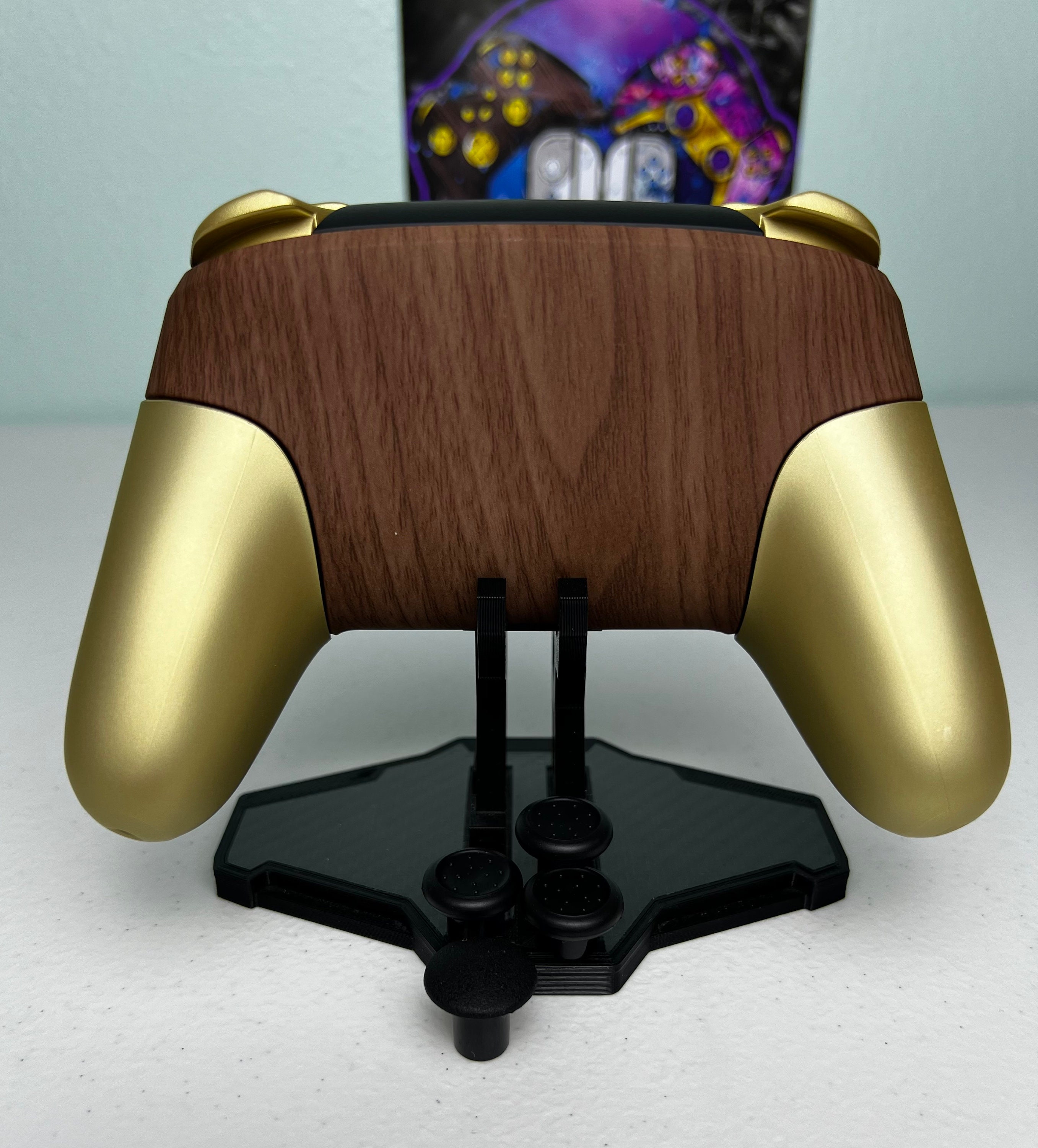 Woodgrain and Champagne - Adjustable Analog Sticks - Wireless Pro Controller for The Switch Or PC - Image 4