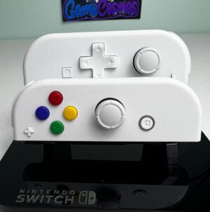 Soft Touch White DPAD - Colorful ABXY - Custom Joycons for the Nintend Switch