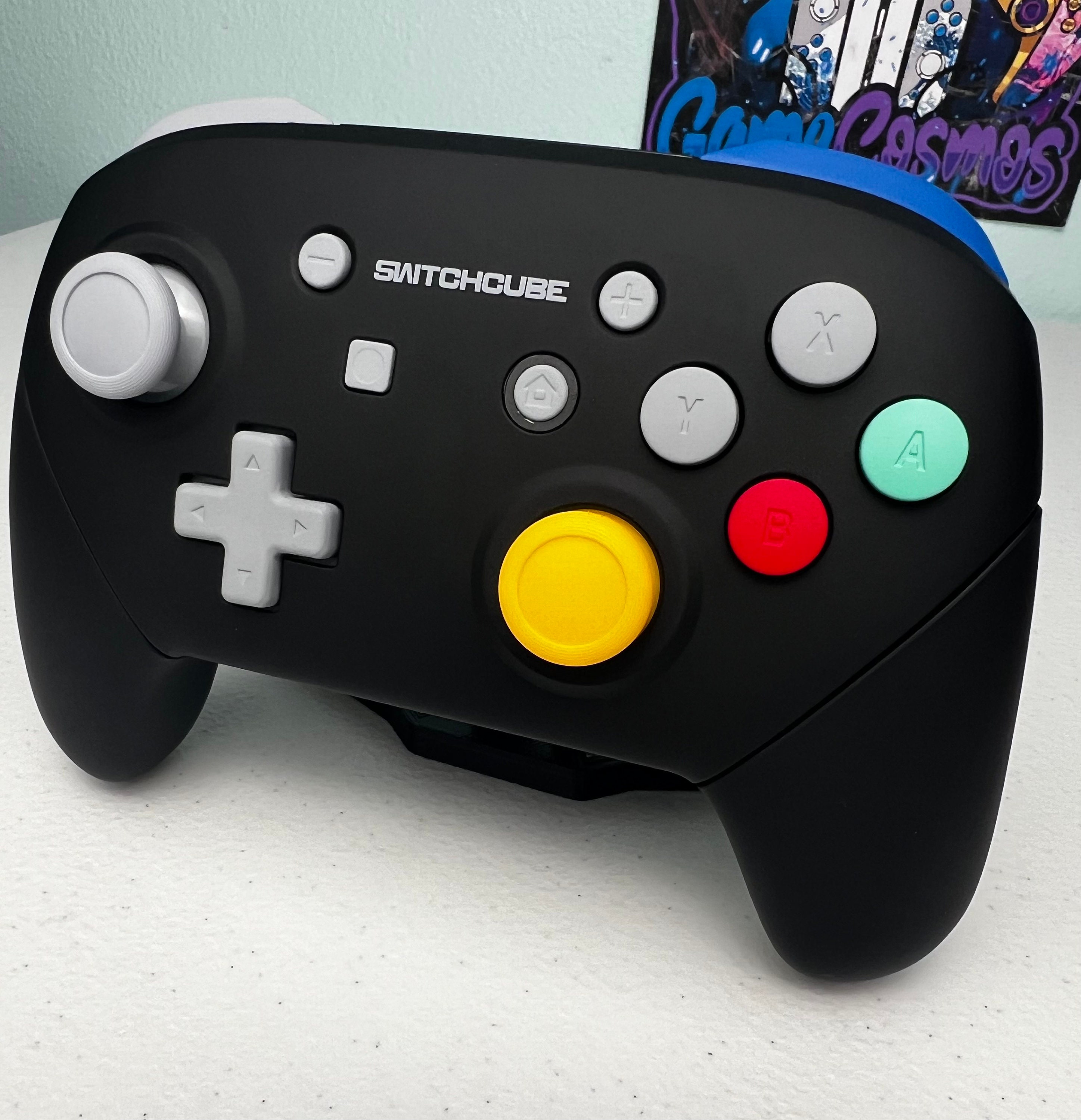 Custom GC Style - Soft Touch Black - Wireless Pro Controller for The Switch Or PC - Image 2